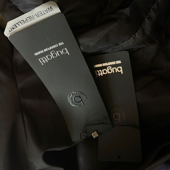 Bugatti Contrast Trim Water-Repellent Coat-BLACK-40 - Picture 8 of 8